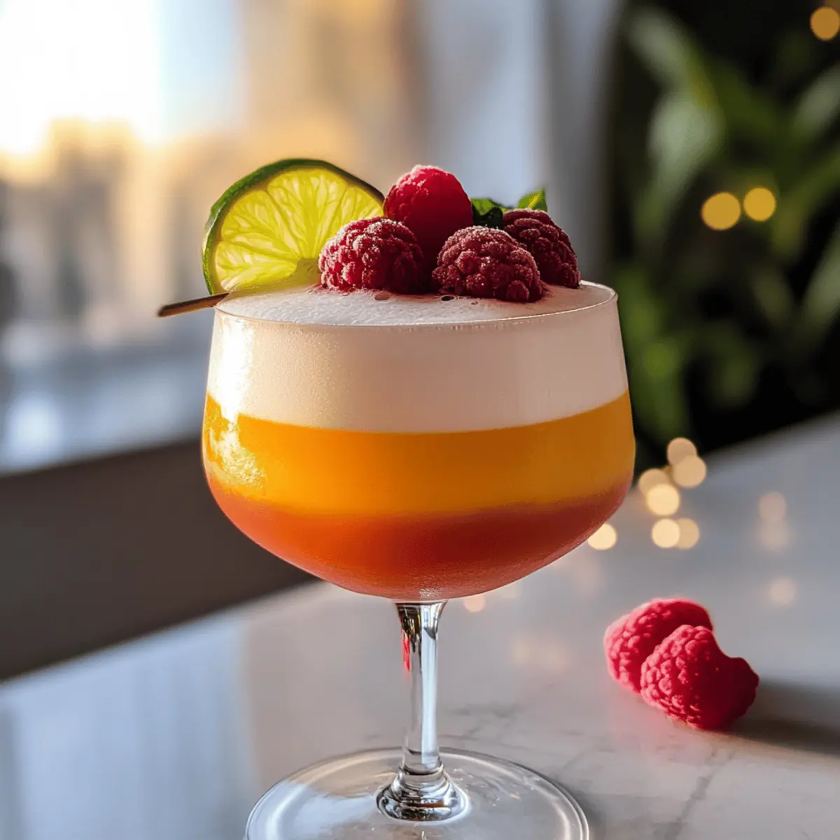 Tequila aigre passion-fruit framboise à savourer