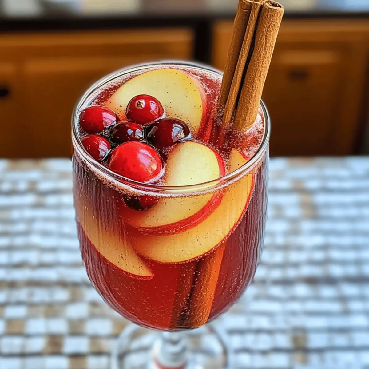 Mimosa aux canneberges pomme-cannelle parfaite pour l’automne