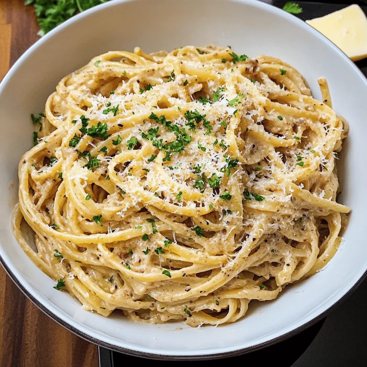 Pâtes aux oignons français et au beurre noisette