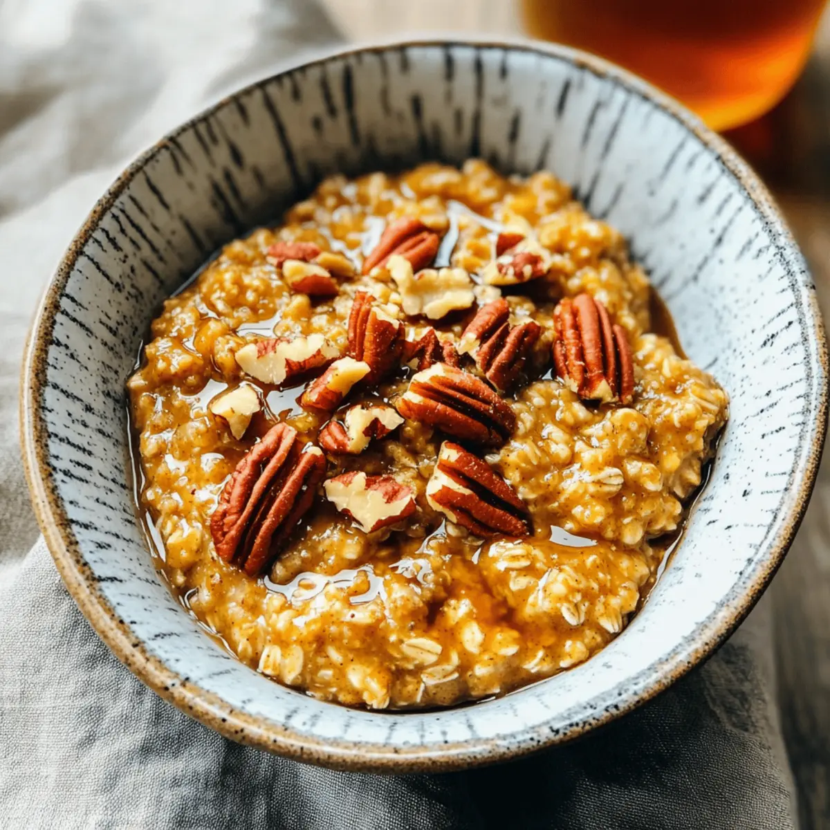 Bouillie d’avoine à la citrouille au cuiseur lent