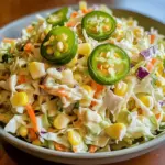 Chou rouge épicé au maïs et jalapeño