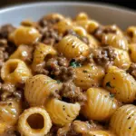 Boeuf crémeux et coquilles