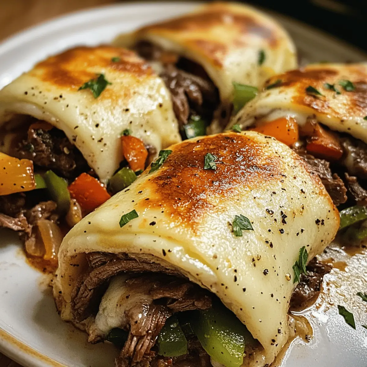 Roulés de Cheesesteak Philly Keto Savoureux et Rapides