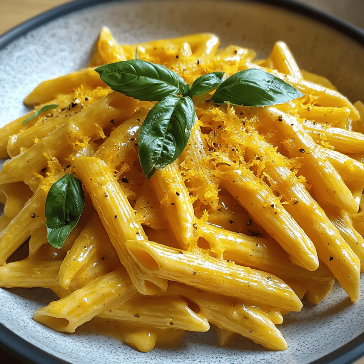 Pâtes Orange Fromagères crémeuses et réconfortantes