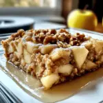 Porridge de pommes au four