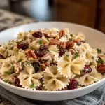 Salade de pâtes en nœud papillon aux canneberges