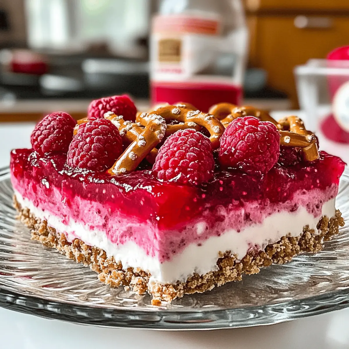 Salade de Prétzel aux Framboises Un Délice Sucré