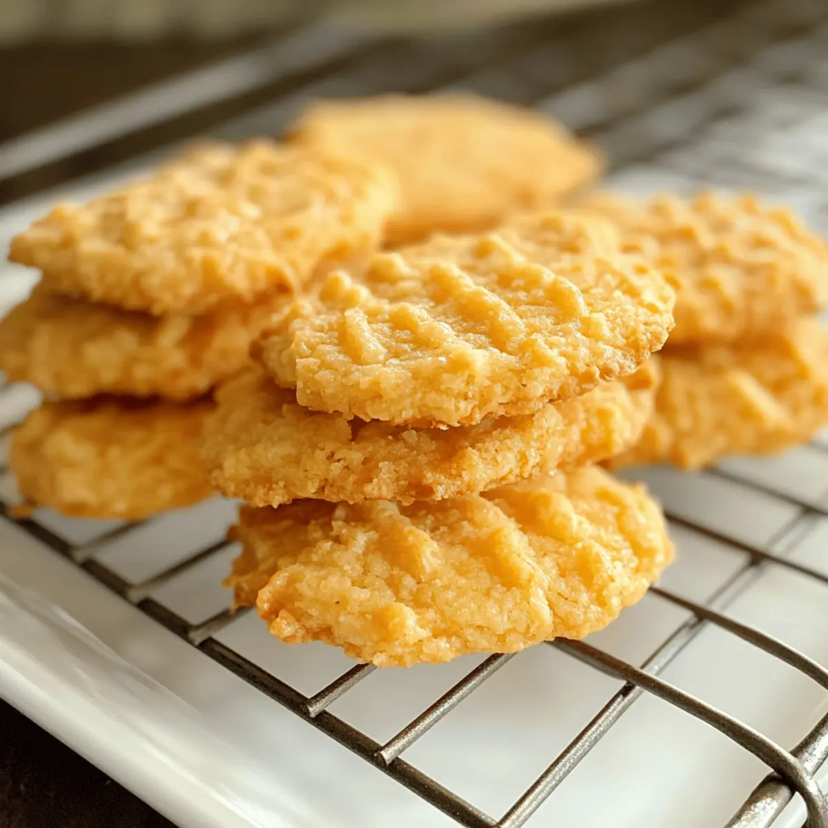 Biscuits en forme de paille au fromage faciles