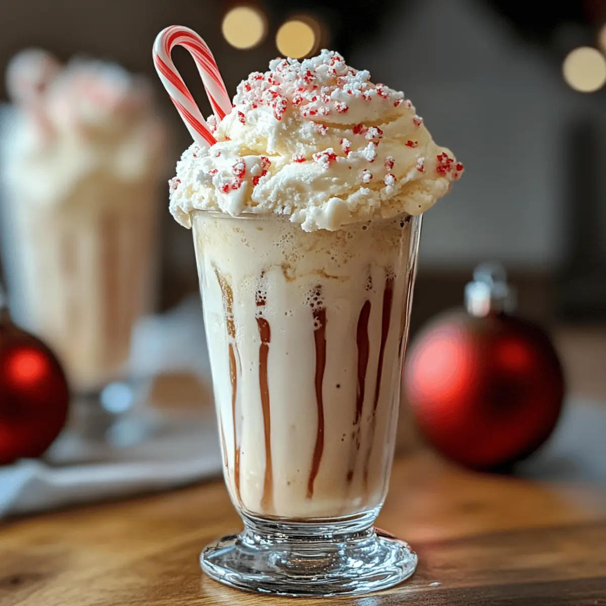 Flotte de Noël à la menthe poivrée facile et festive