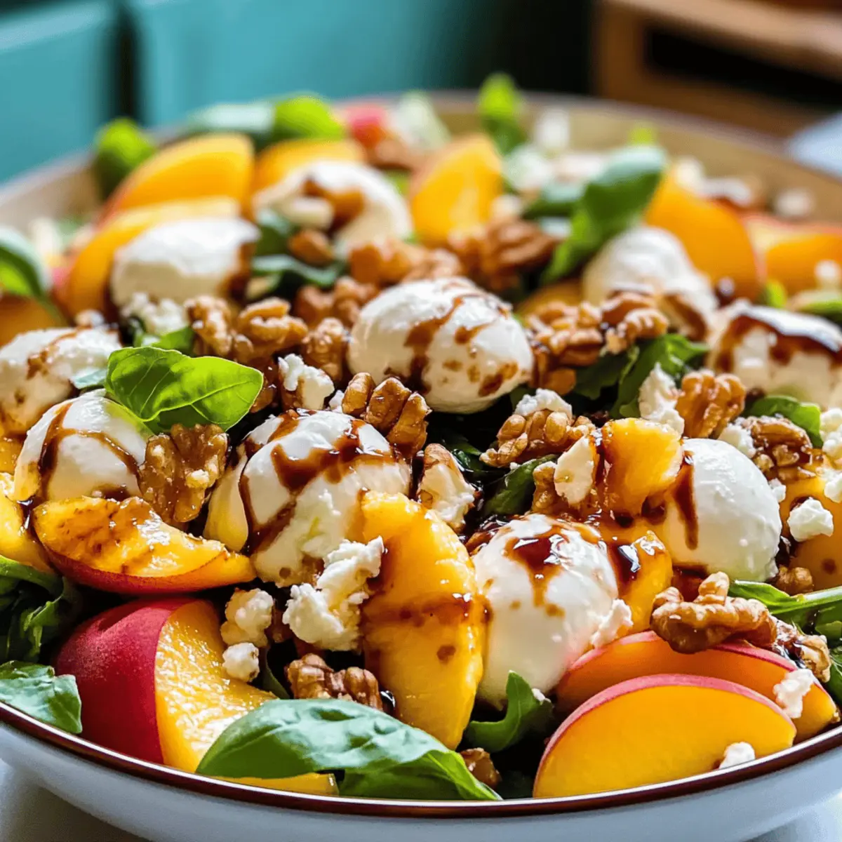 Salade de Pêches Millionnaire à l’été éclatant