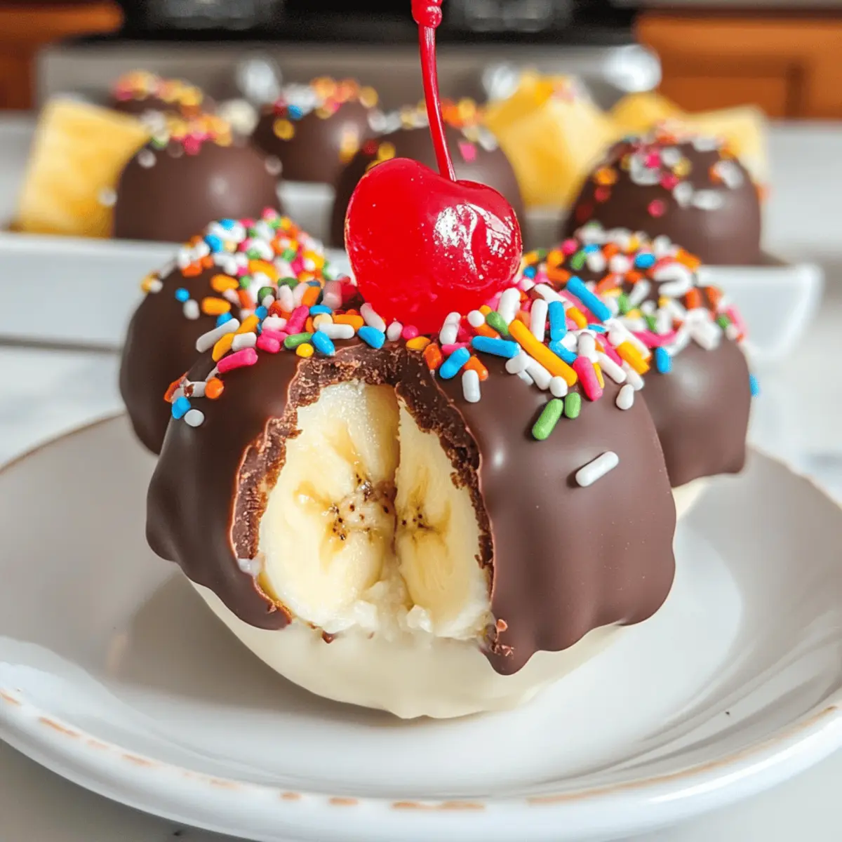 Truffes Banane Splitt délicieuses et faciles