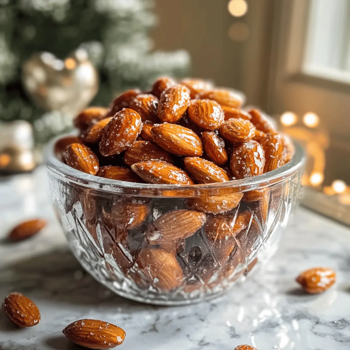 Amandes grillées au sirop d’érable et au sel savoureuses