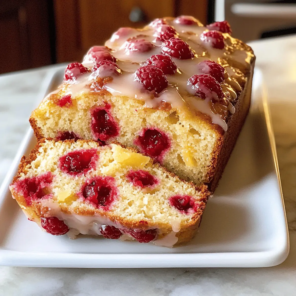 Pain au citron et framboise irrésistible et sans gluten