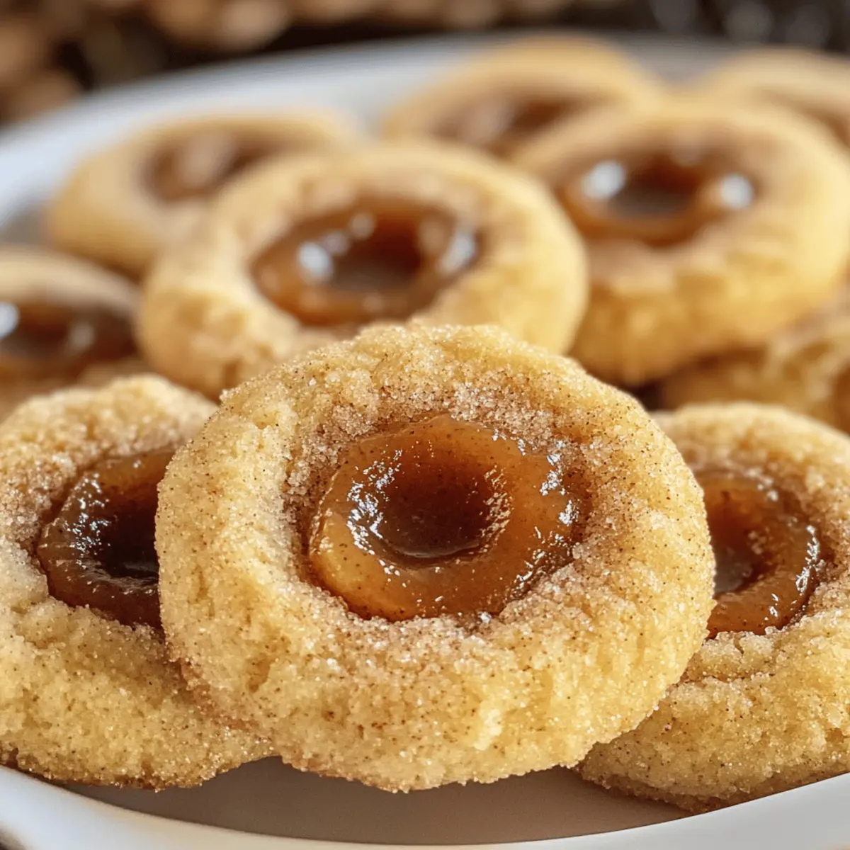Biscuits à empreintes de beurre de pomme irrésistibles