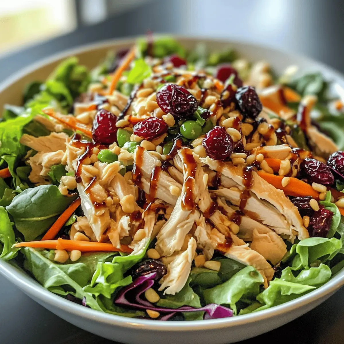 Salade de poulet aux canneberges rapide et délicieuse