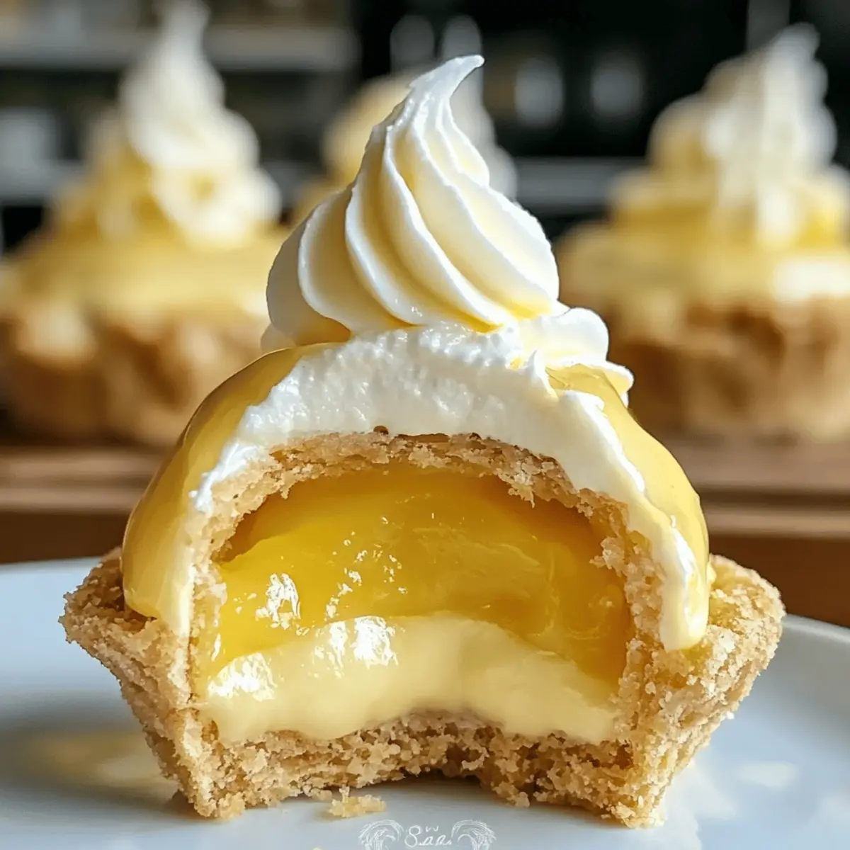 Choux légers fourrés à la crème au citron irrésistibles