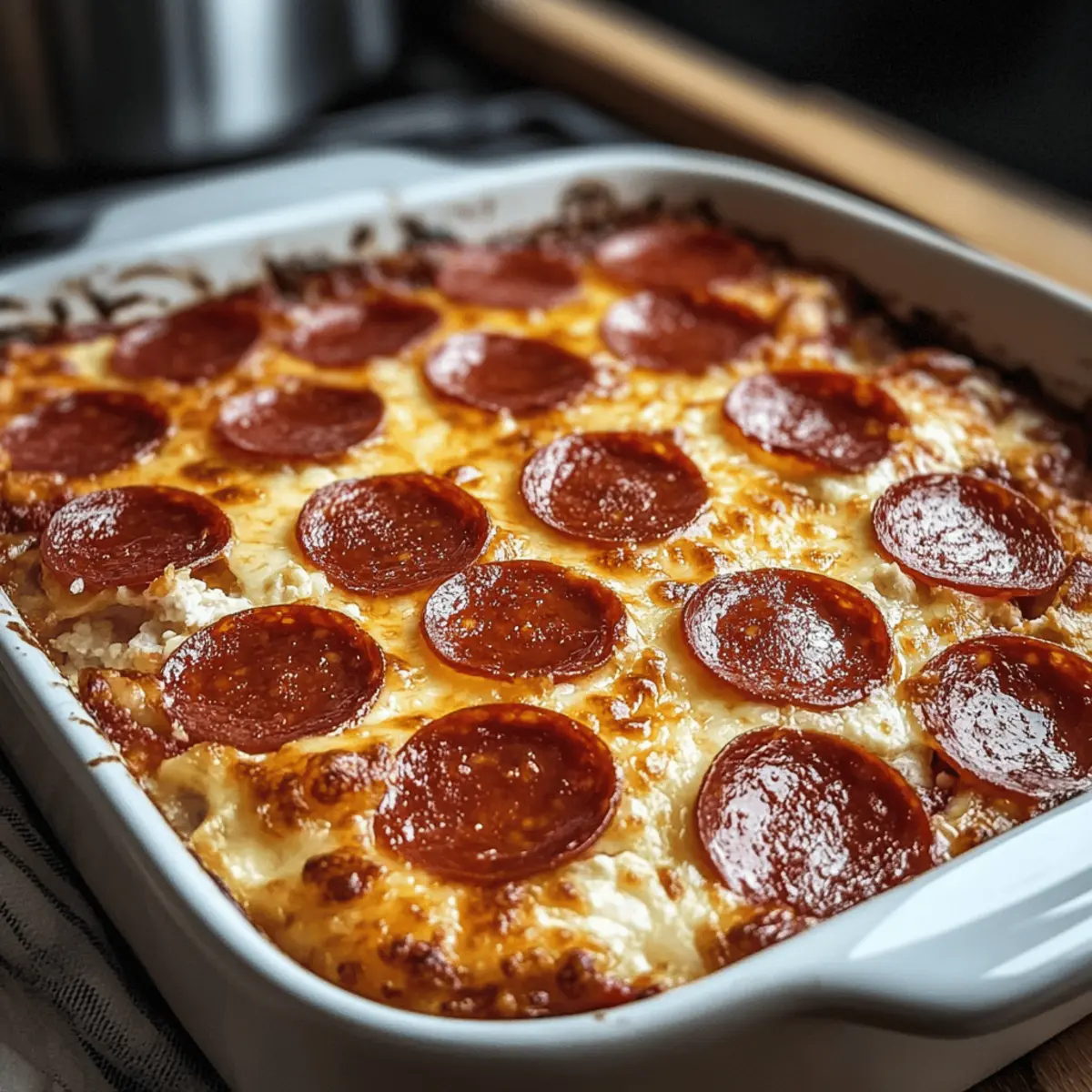 Casserole de fromage cottage style pizza facile et savoureuse