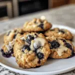 Biscuits aux myrtilles avec garniture streusel