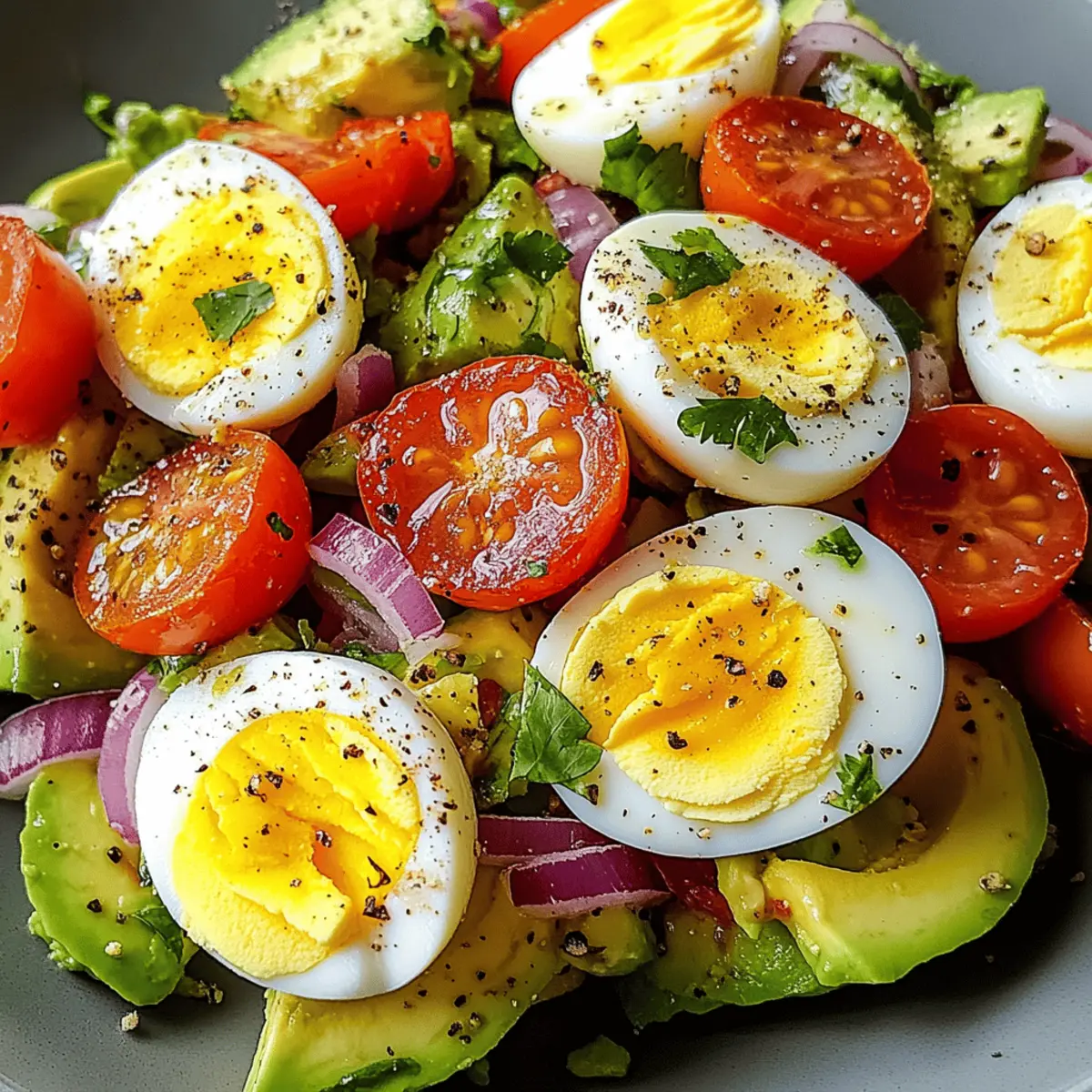 Salade d’œufs et d’avocat pleine de protéines
