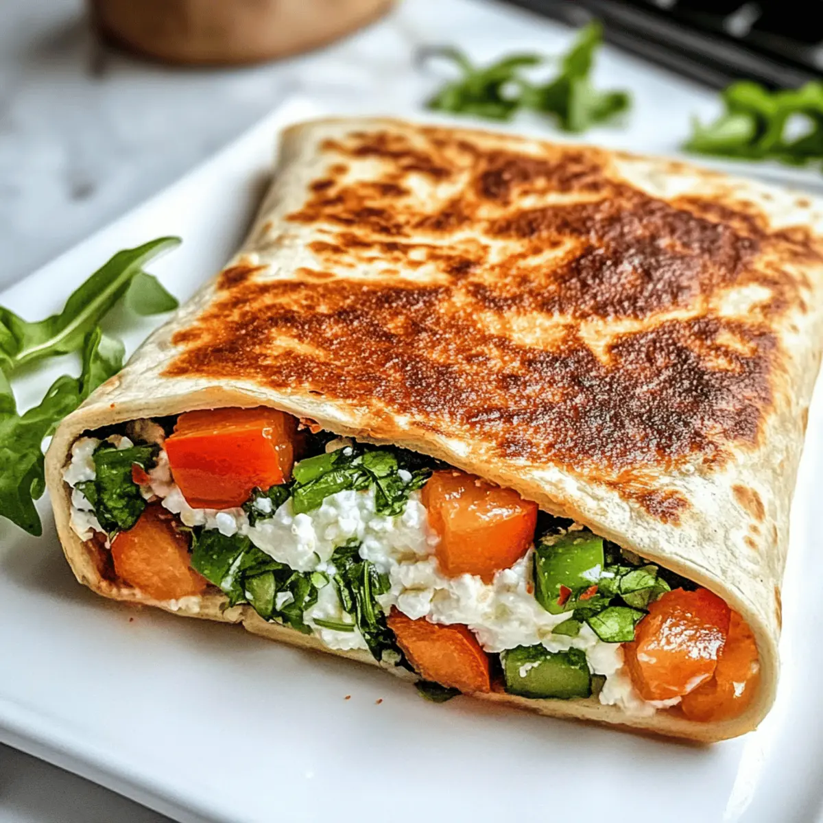 Wraps au fromage cottage : Simple et délicieux