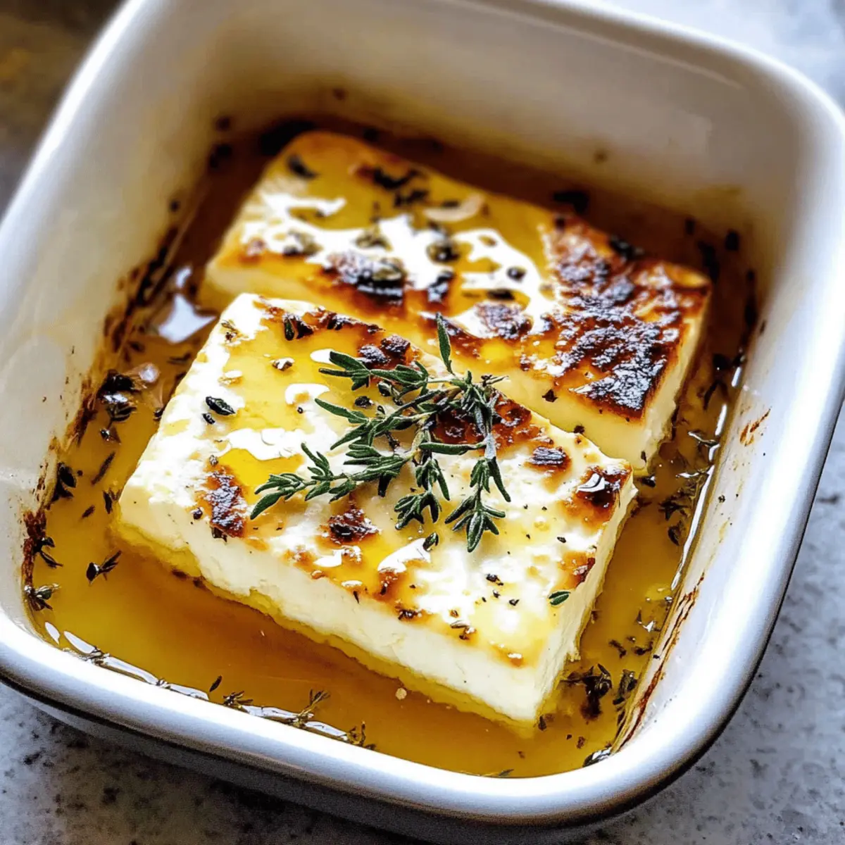 Feta avec miel et thym, un apéro irrésistible